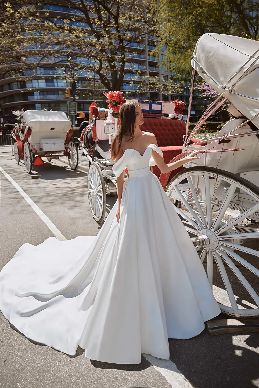Vintage Satin Long Sleeve Wedding Dresses 2020 A Line Style With 3/4  Sleeves For Country Western Women Elegant And Modest Bridal Gown WIT273M  From Lkiuj86, $158.43 | DHgate.Com