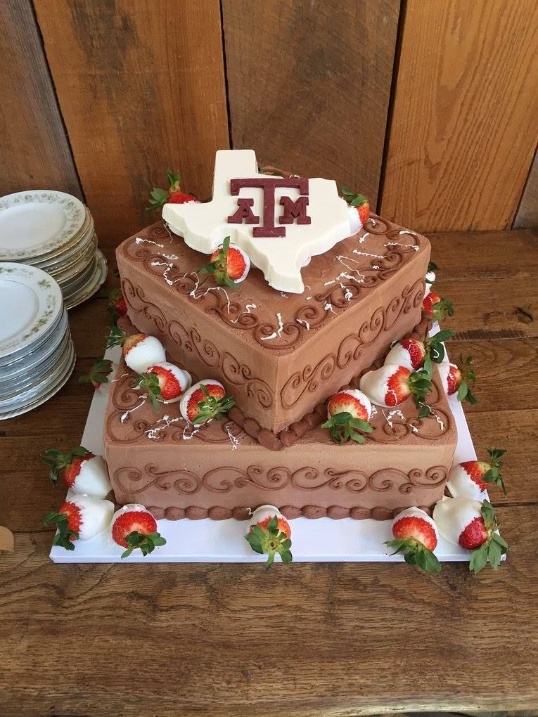 square two tier chocolate groom cakes