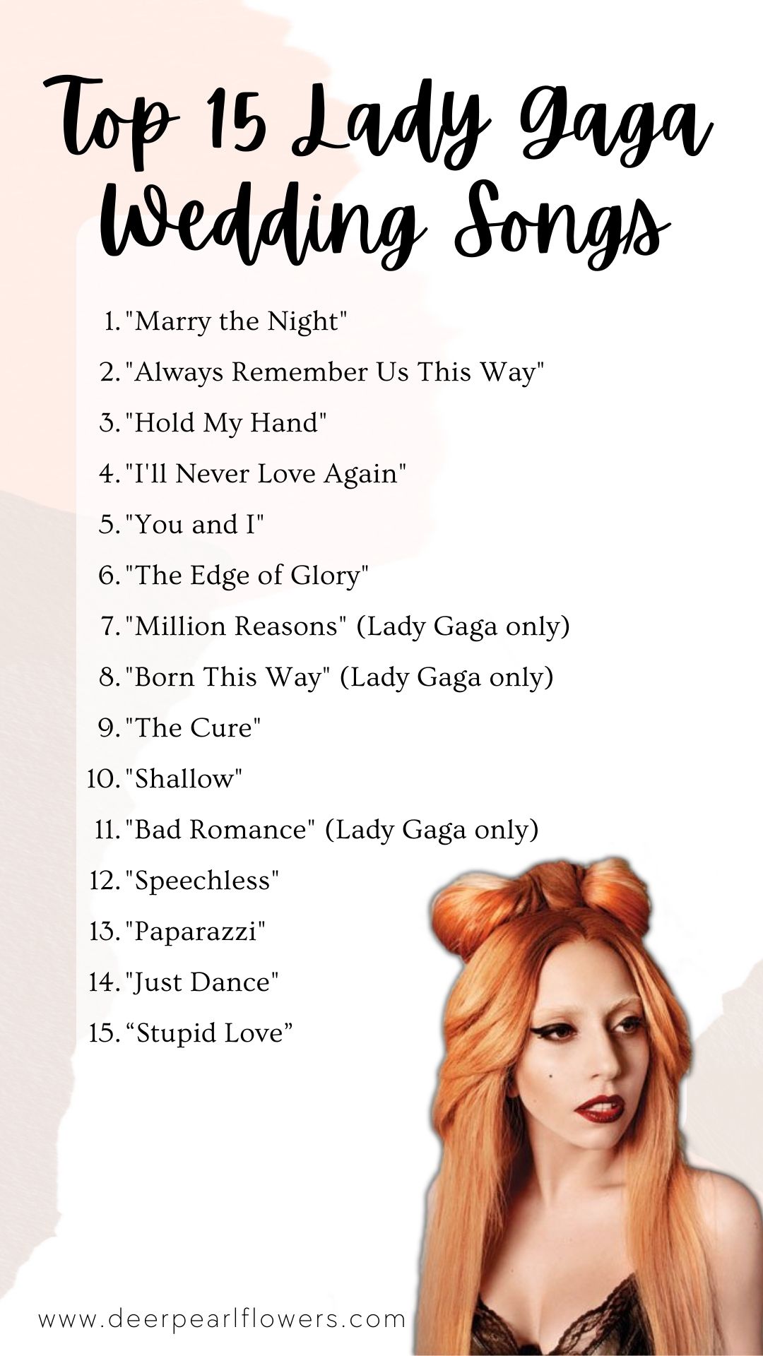 Top 15 Lady Gaga Wedding Songs