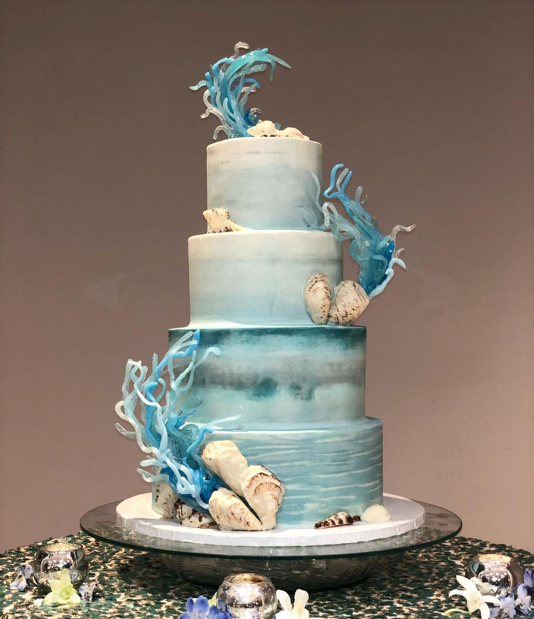 ocean beach wedding cake frostingverobeach