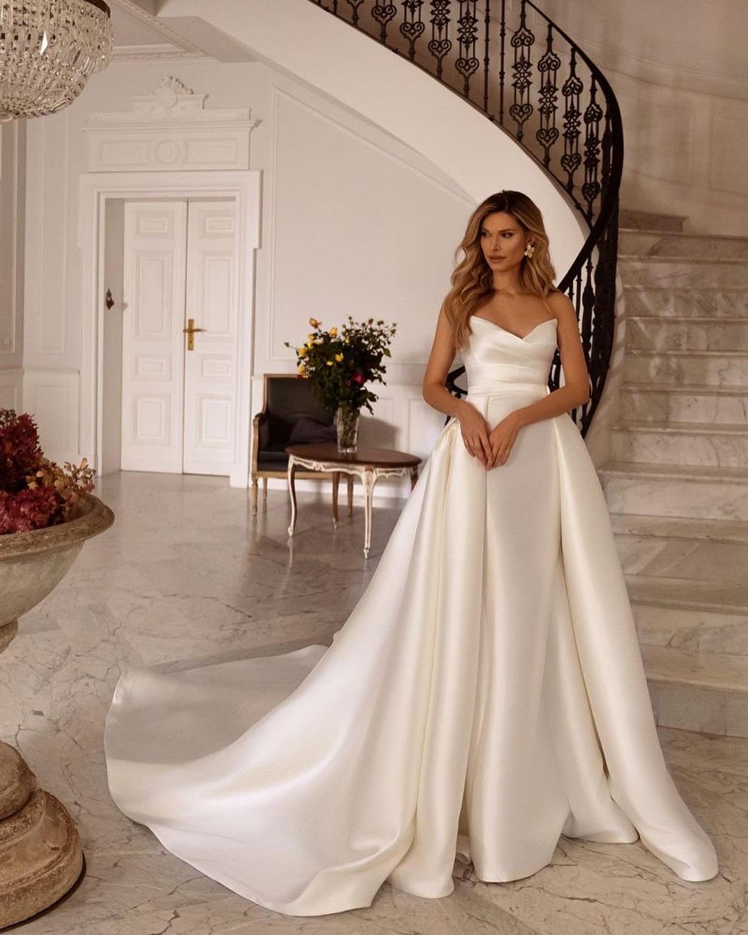 Wedding Planning Checklist satin wedding dress