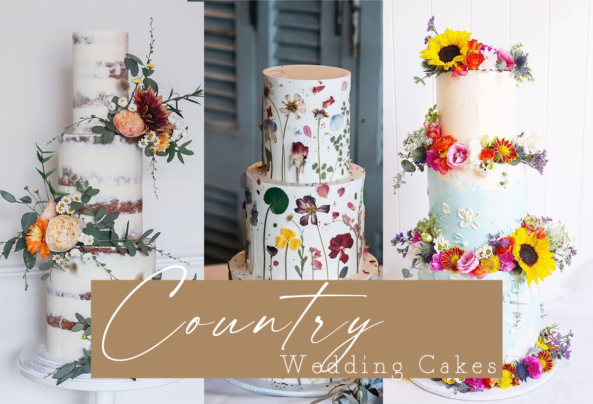 country wedding cakes