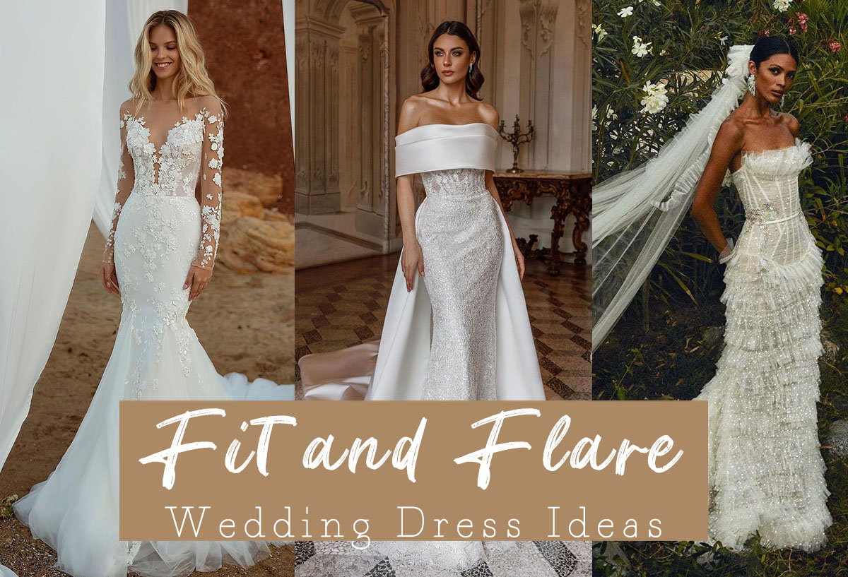 fit and flare wedding dress