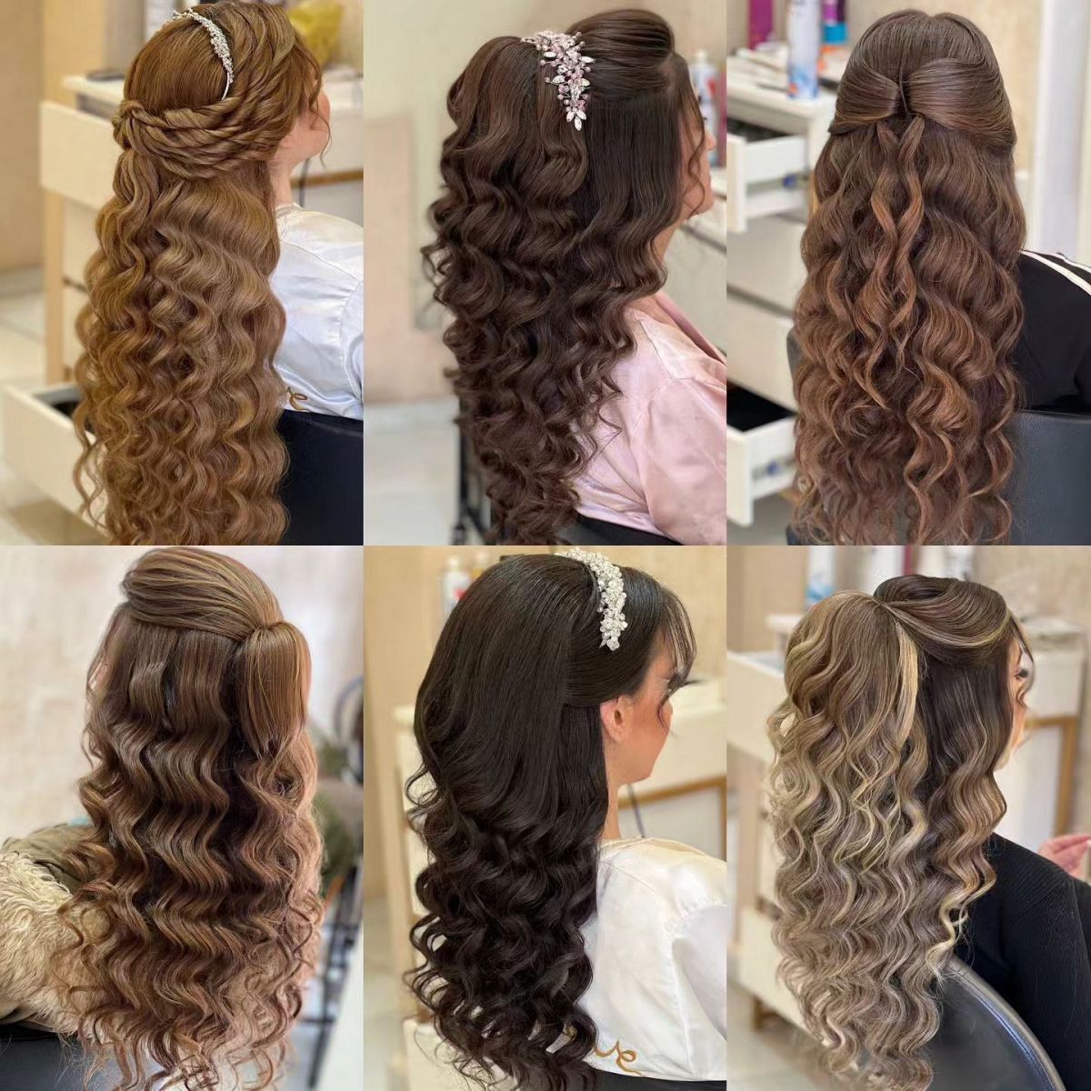 long wavy down quinceanera hairstyles via girls_only_syria