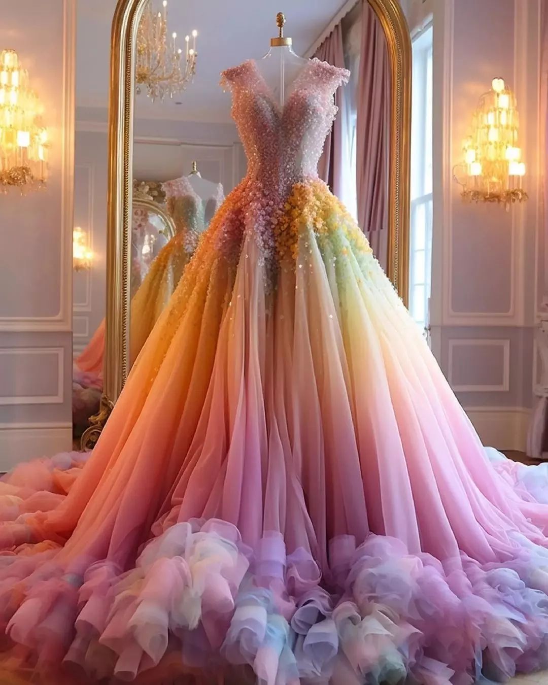 Details 117+ pastel rainbow dress super hot