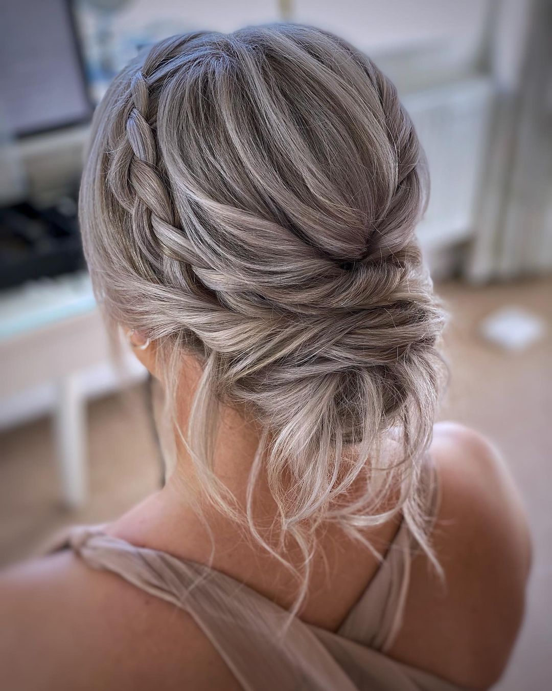 summber beach bridesmaid updo hairstyle via staciegoodwinbridalhair