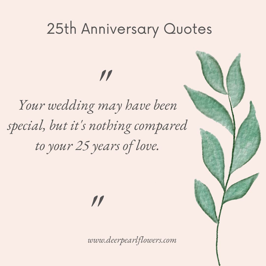 25th Anniversary Quotes