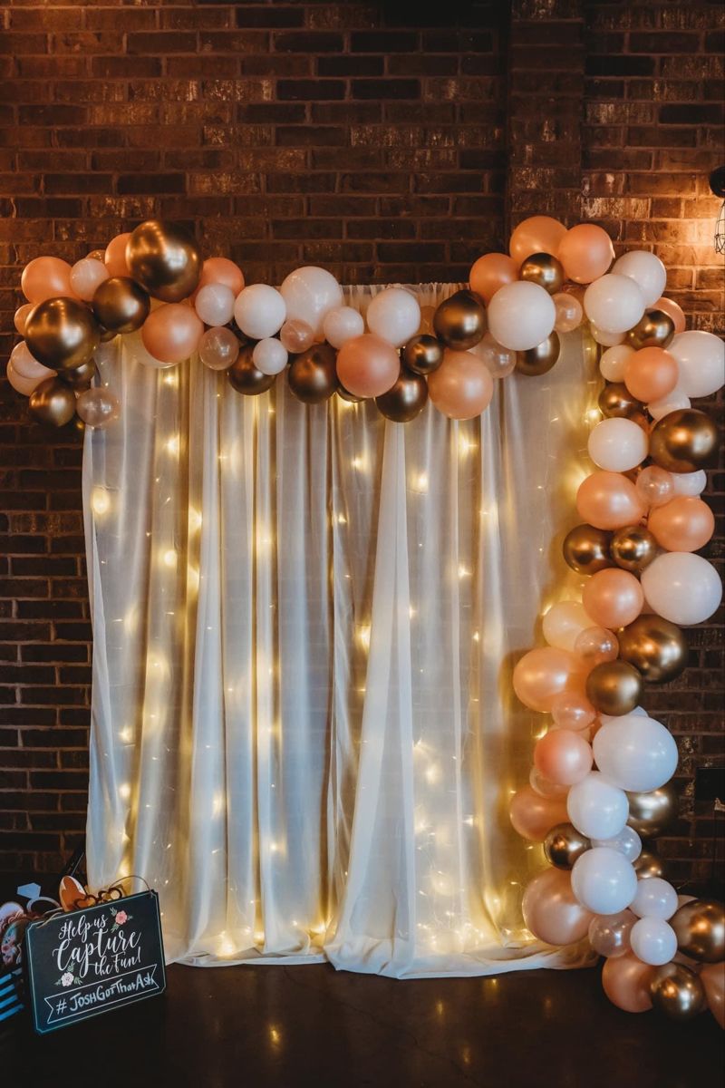 Balloon Wedding Arch with Lights