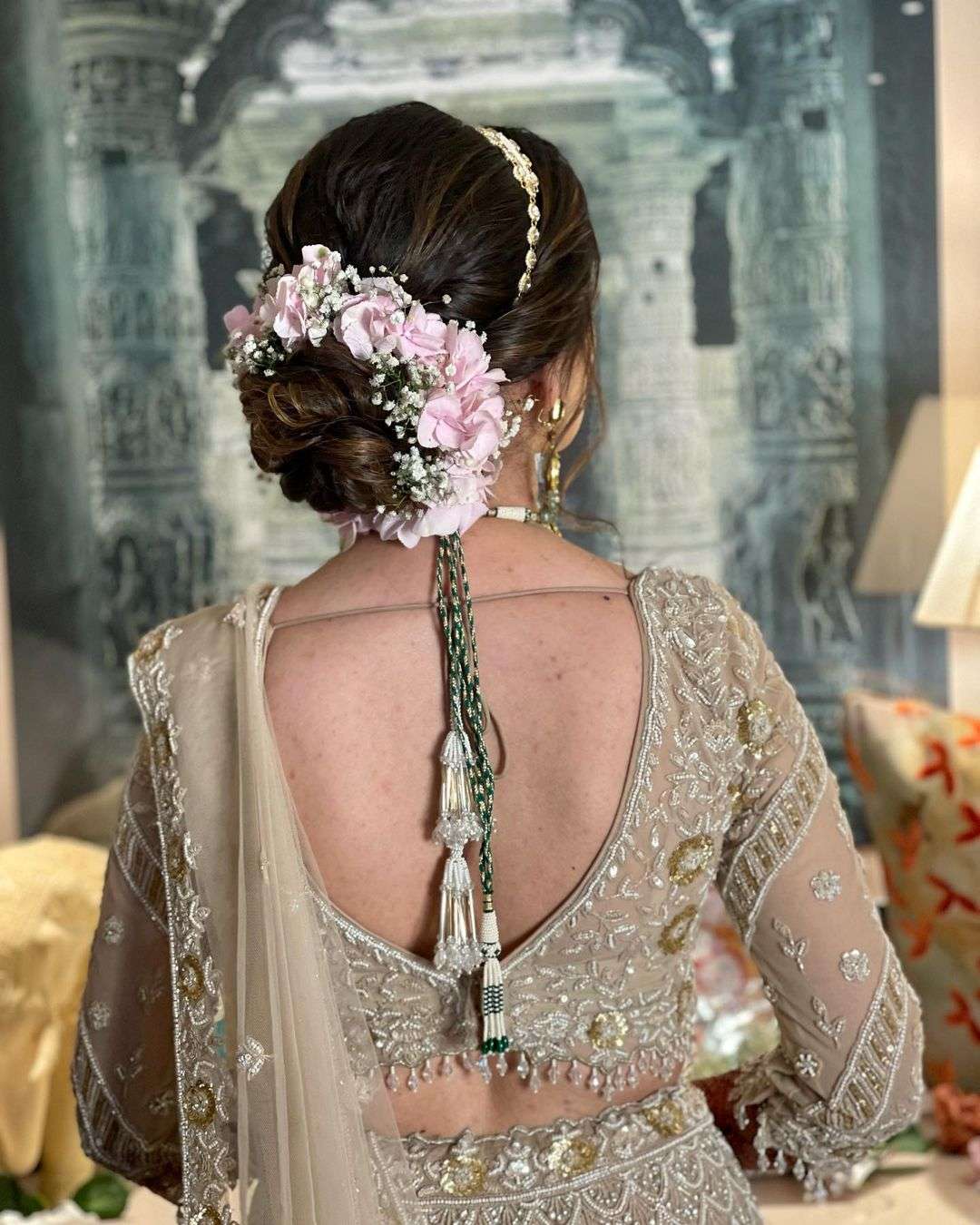 Stylish Juda hairstyle with latest front variation | bridal hairstyle for  wedding gown & lehenga - YouTube