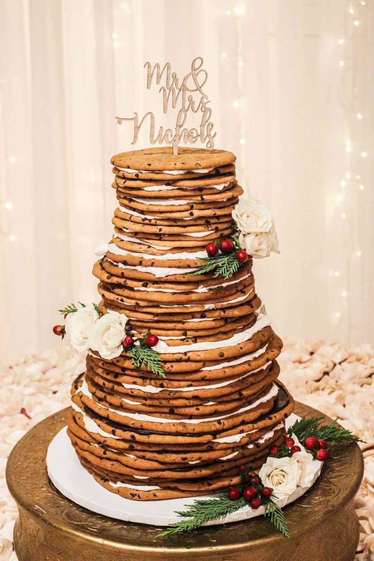 Layered Cookie Wedding Cake