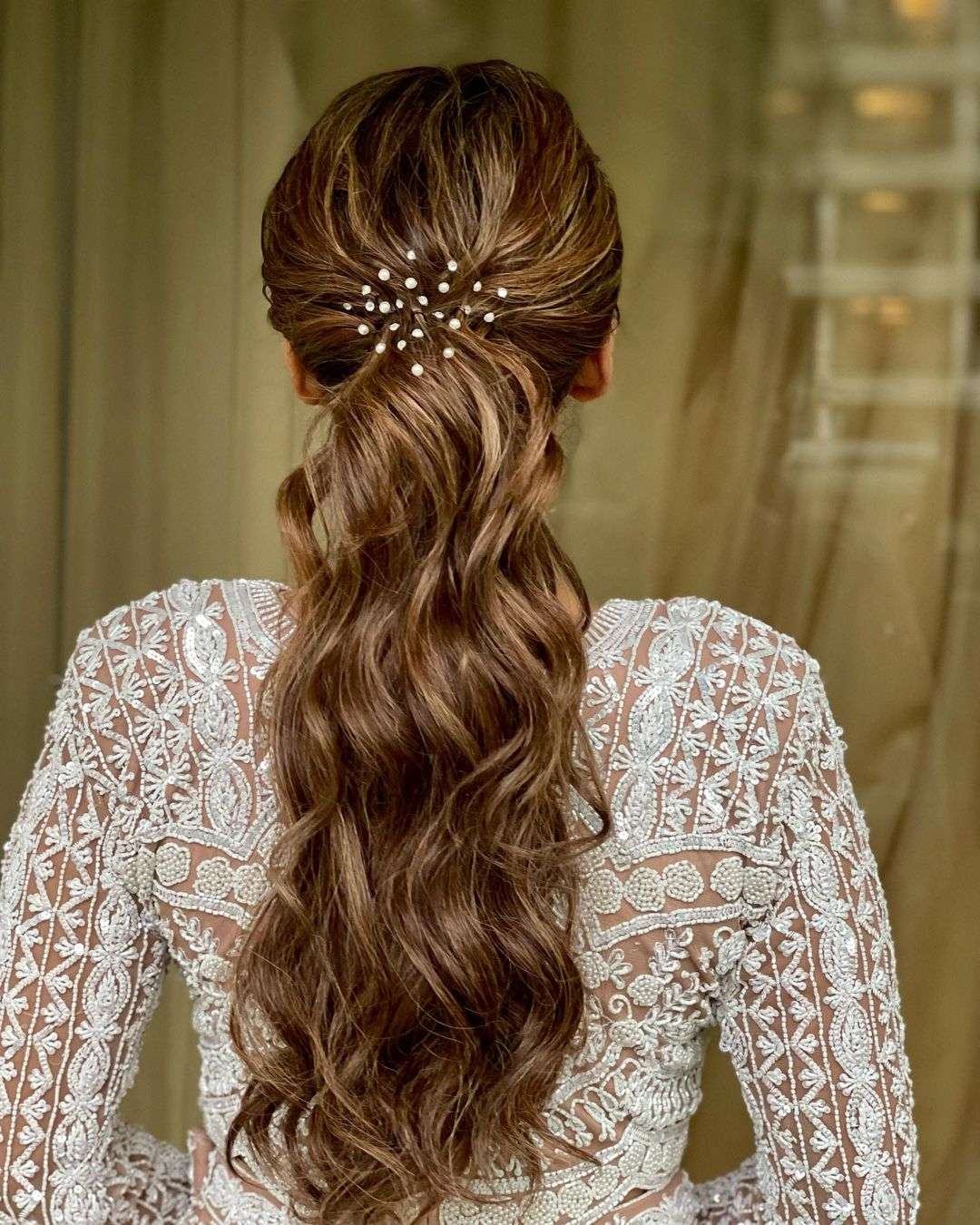 Pin by Rajvi on Wedding | High ponytail hairstyles, Tail hairstyle, Long  hair ponytail