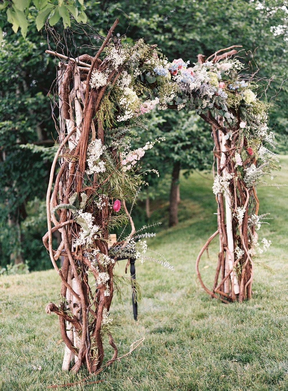 Rustic Barn Branch Wedding Arch