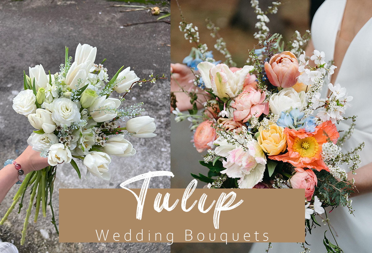 Tulip wedding bouquets