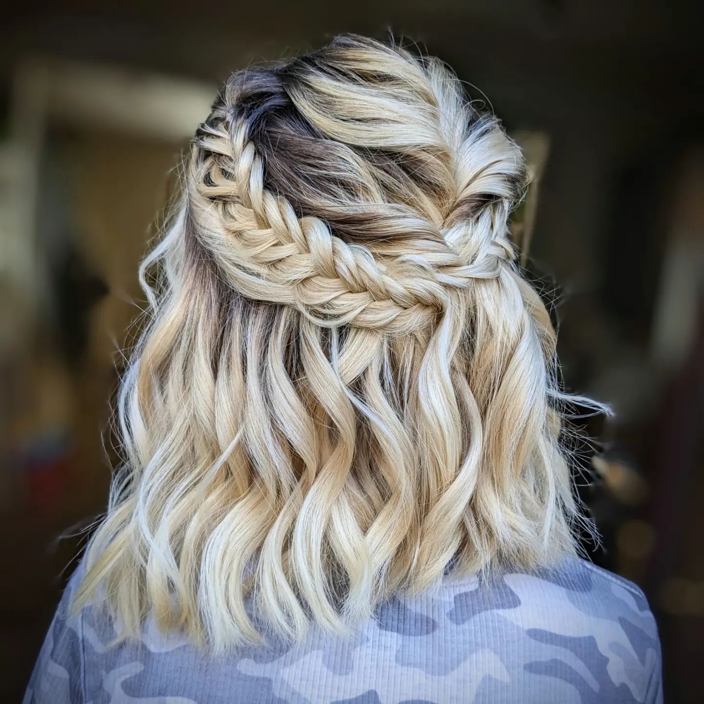 half up half down braided short prom hairstyle via k.t.h.d_942655927596_n