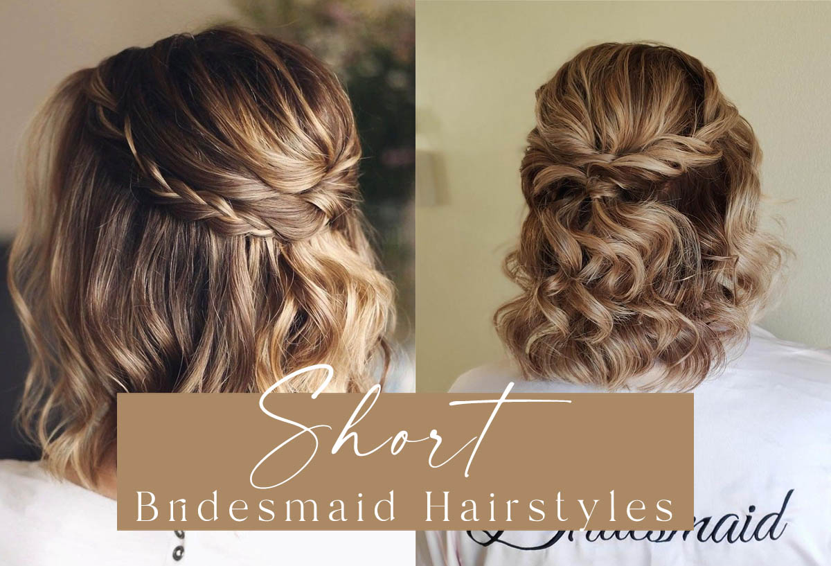 short bridesmaid hairstyles