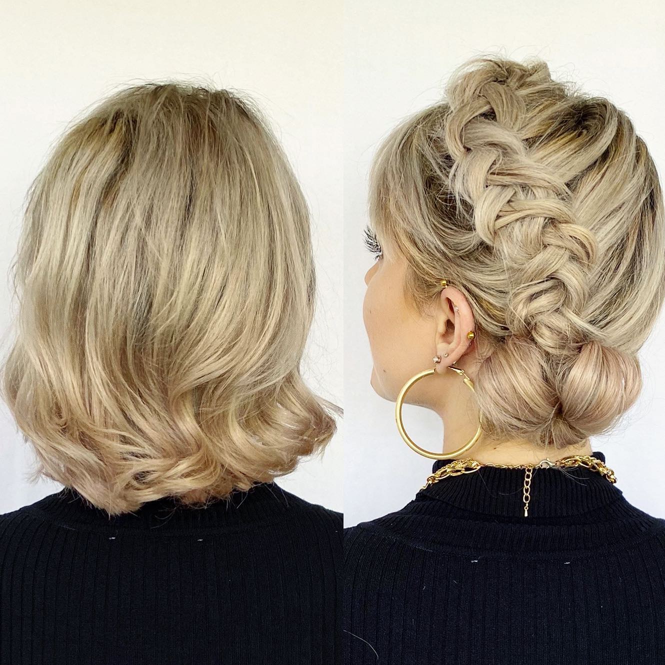 short updo prom hairstyle