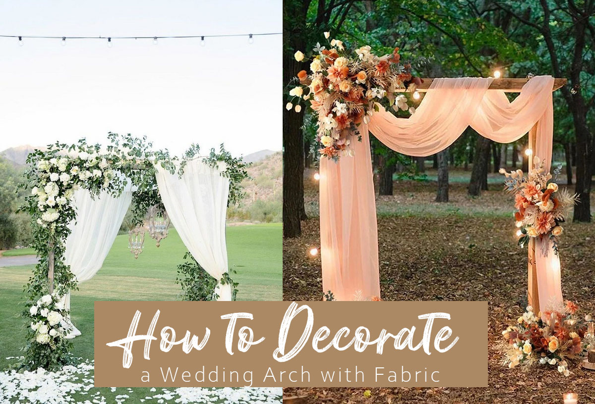 Decorate a Wedding Arch with Fabric