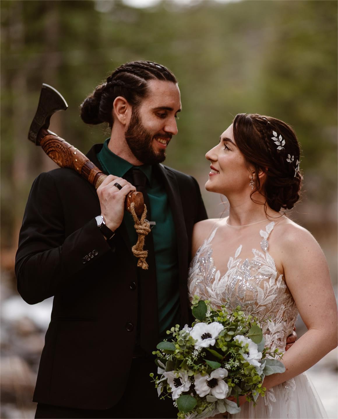 Viking Wedding theme via meghanblantonphotography