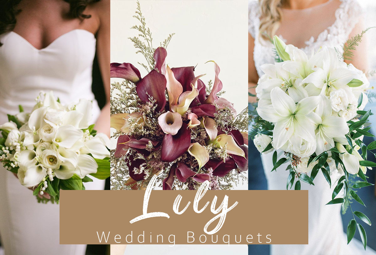 lily wedding bouquets