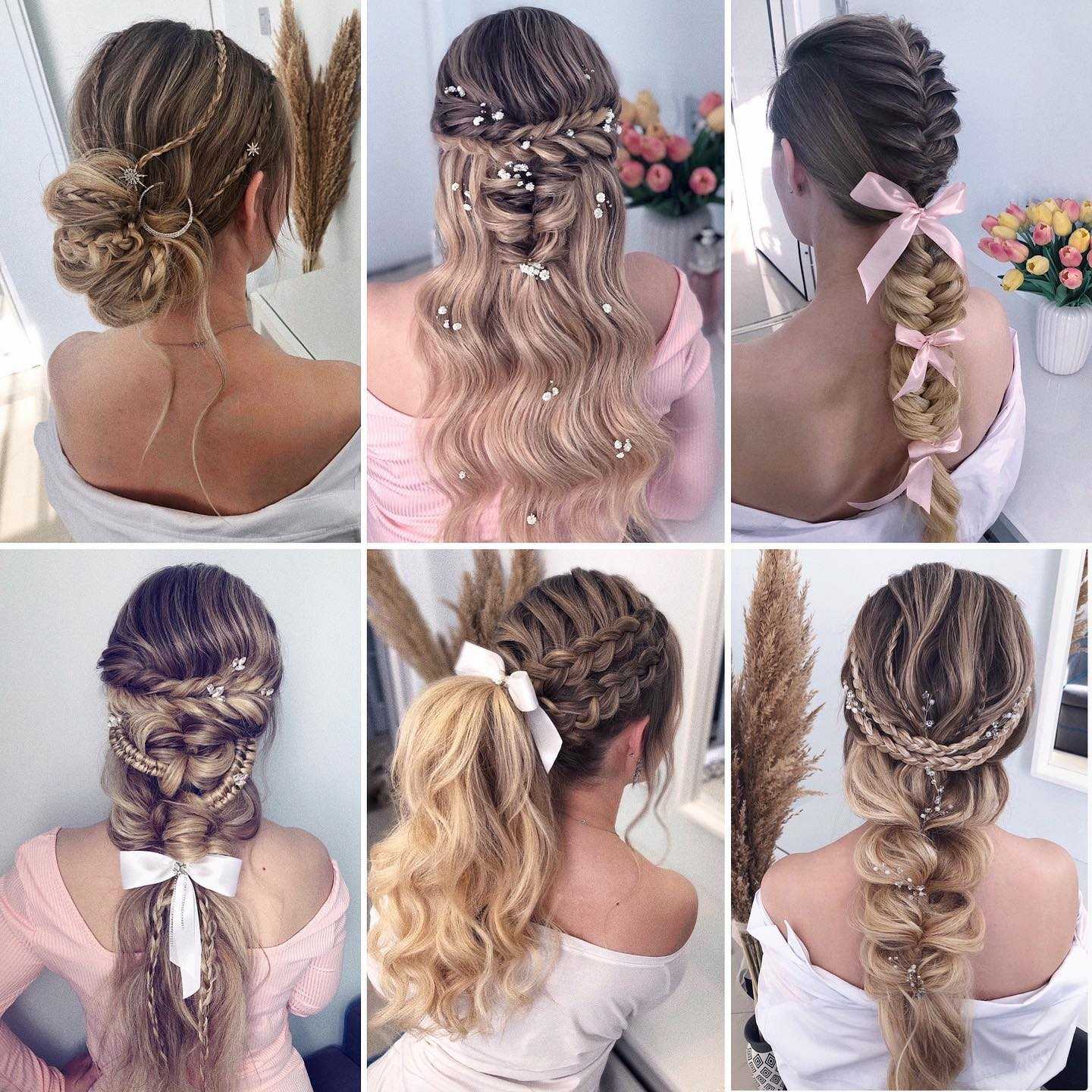 long braided birthday hairstyles and updos via zhanna_syniavska