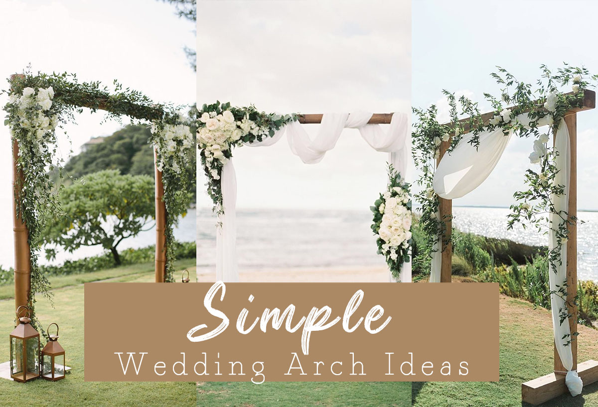 simple wedding arches