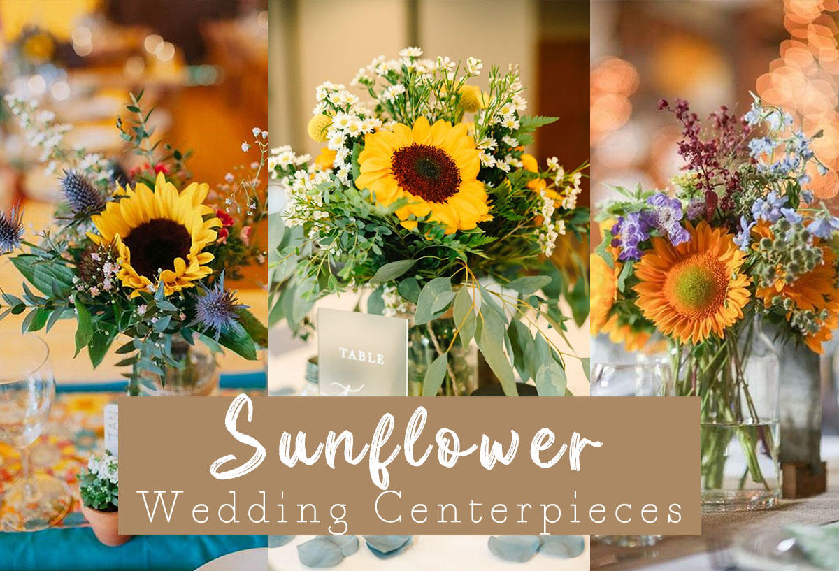 sunflower wedding centerpieces
