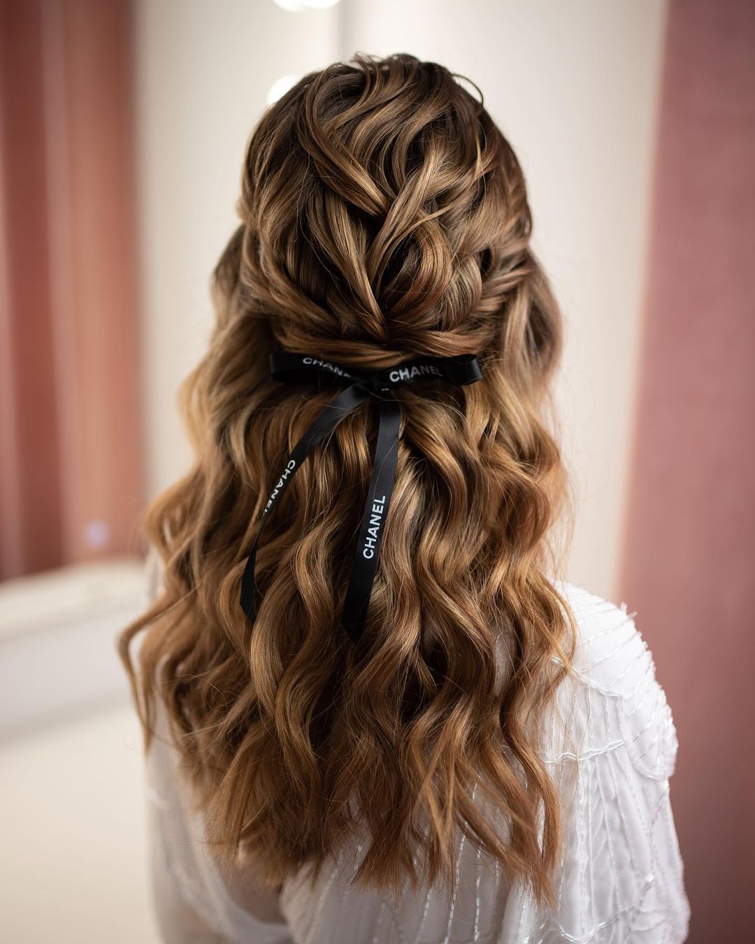 curly half up half down  hairstyle via beautybyrockagirl