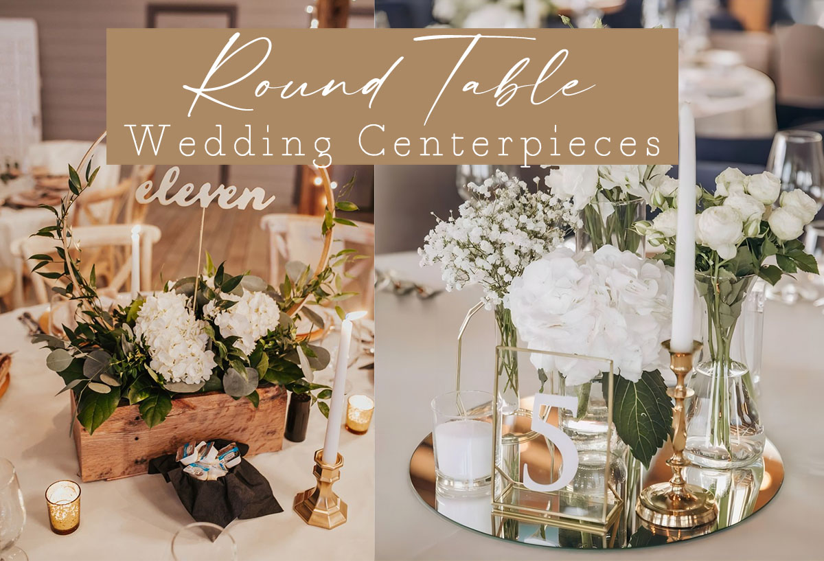 round table wedding centerpieces