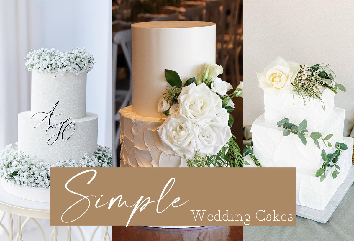 simple wedding cakes