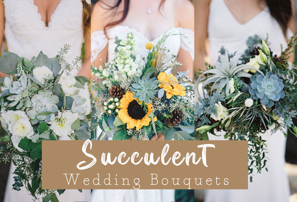 succulent wedding bouquets