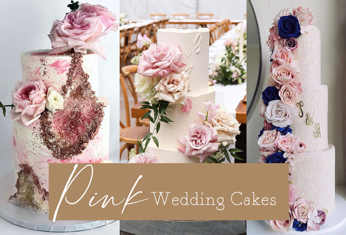 pink wedding cakes