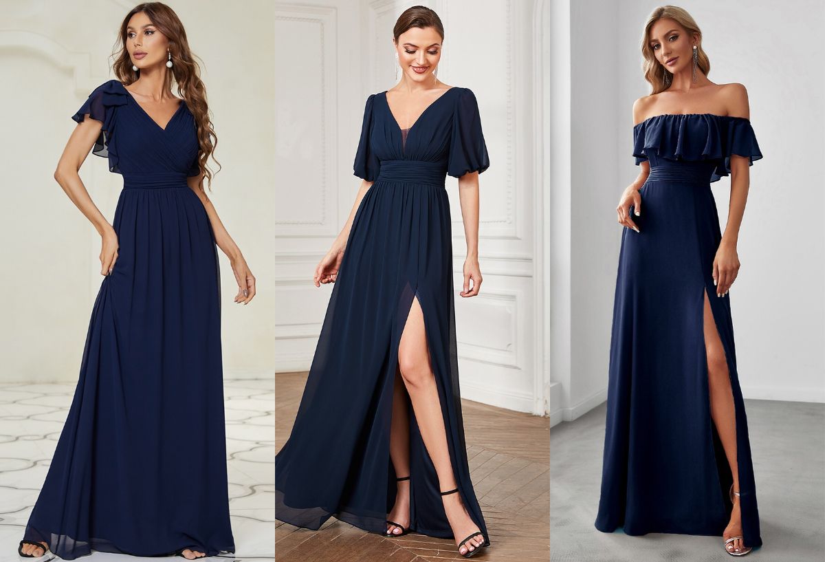 navy blue bridesmaid dresses